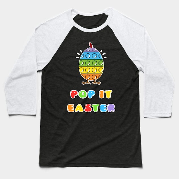 Pop It Easter Egg Baseball T-Shirt by NI78